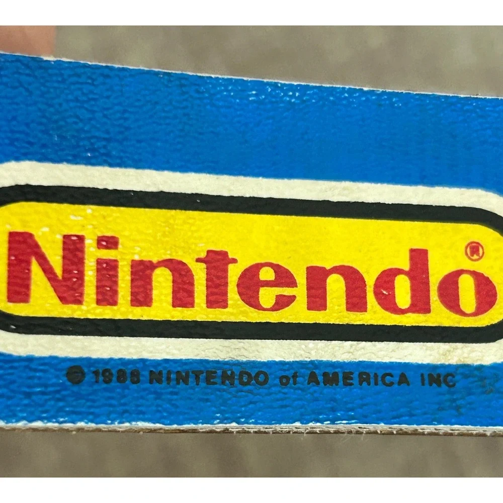 Vintage 1988 Nintendo Super Mario Bros Kids Belt Lee Blue Bonded Leather 20-22